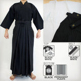 Cotton Basic Iaido Gi, Deluxe Tetron Hakama & Cotton Obi Set
